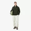 Højhalset interlock sweatshirt med lynlås