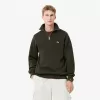 Højhalset interlock sweatshirt med lynlås