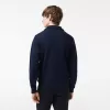 Højhalset interlock sweatshirt med lynlås