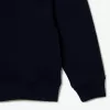 Højhalset interlock sweatshirt med lynlås