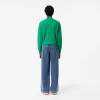 Højtaljede jeans med brede ben og stretch-denim