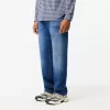 Indigo jeans med 5 lommer i lige snit