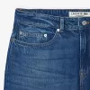 Indigo jeans med 5 lommer i lige snit