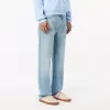Indigo jeans med 5 lommer i lige snit