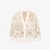 Jacquard Intarsia blomstercardigan