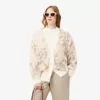 Jacquard Intarsia blomstercardigan