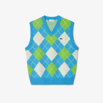Jacquard uldtrøjevest