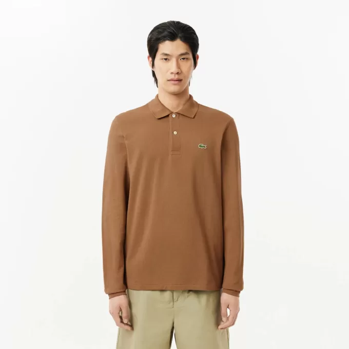 Klassisk pasform langærmet L.12.12 poloshirt