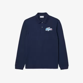 Klassisk pasform langærmet L.12.12 poloshirt