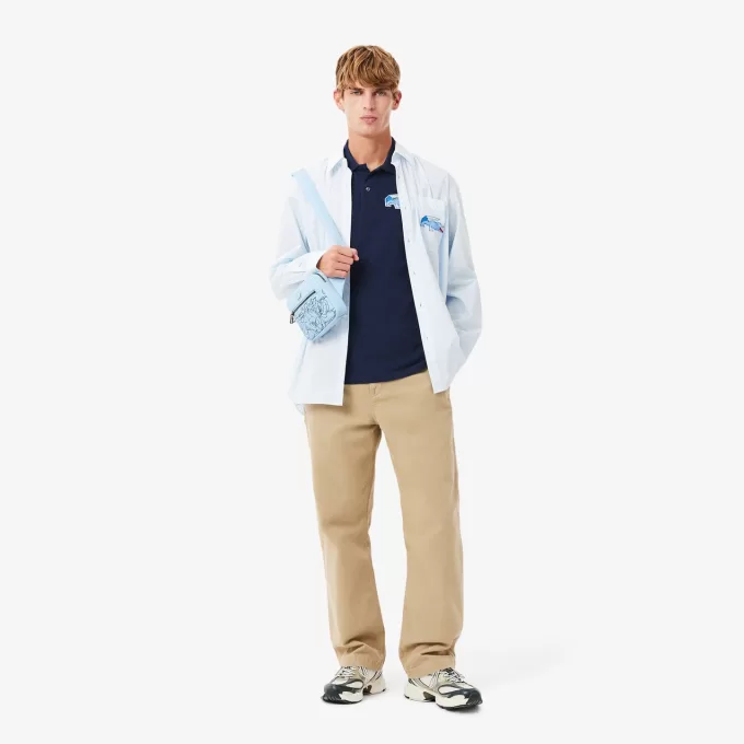 Klassisk pasform langærmet L.12.12 poloshirt