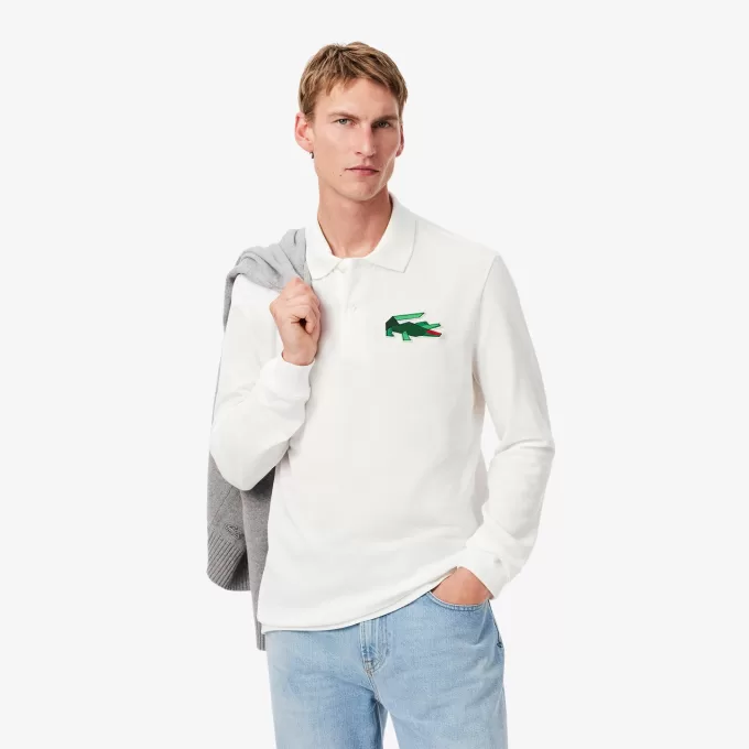Klassisk pasform langærmet L.12.12 poloshirt