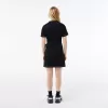 Kortærmet oversized jerseykjole i kontraststrim