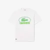 Kraftig grafisk T-shirt i bomuld