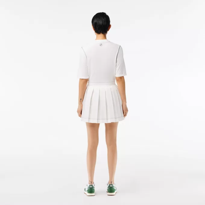 Kvinder S Lacoste Sport Roland Garros Edition plisseret nederdel