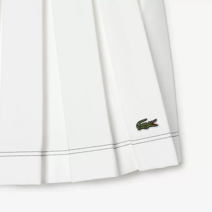 Kvinder S Lacoste Sport Roland Garros Edition plisseret nederdel