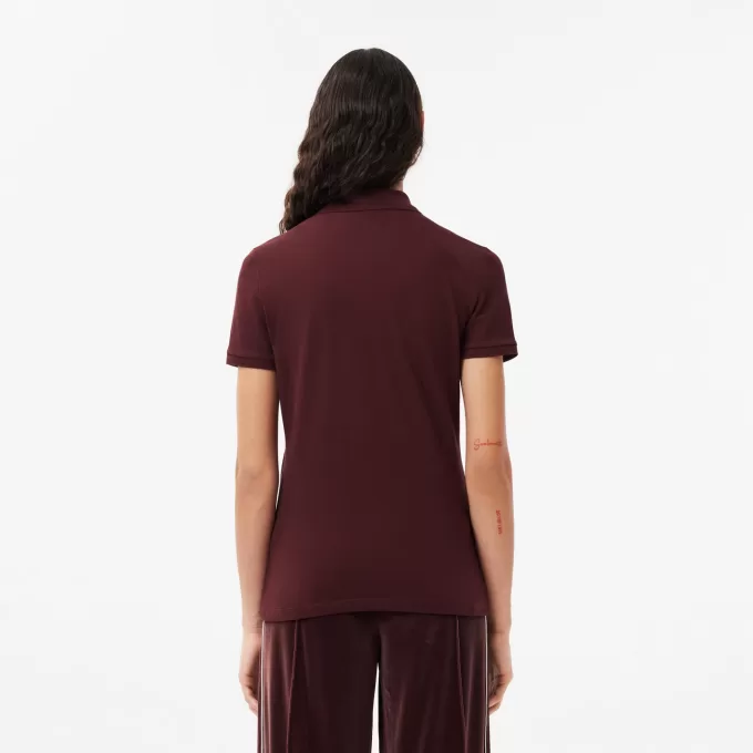 L.12.D Slim Fit Stretch Mini Piqué Polo Shirt