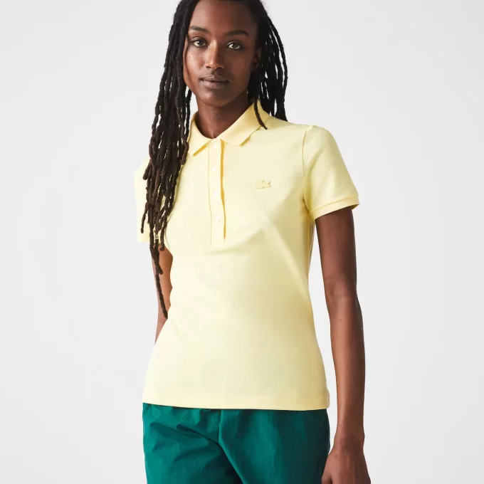 L.12.D Slim Fit Stretch Mini Piqué Polo Shirt