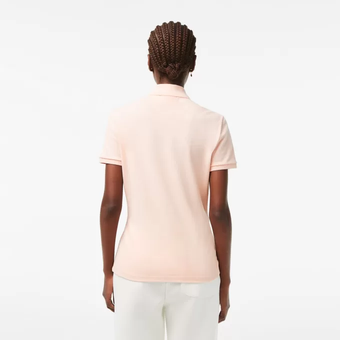 L.12.D Slim Fit Stretch Mini Piqué Polo Shirt