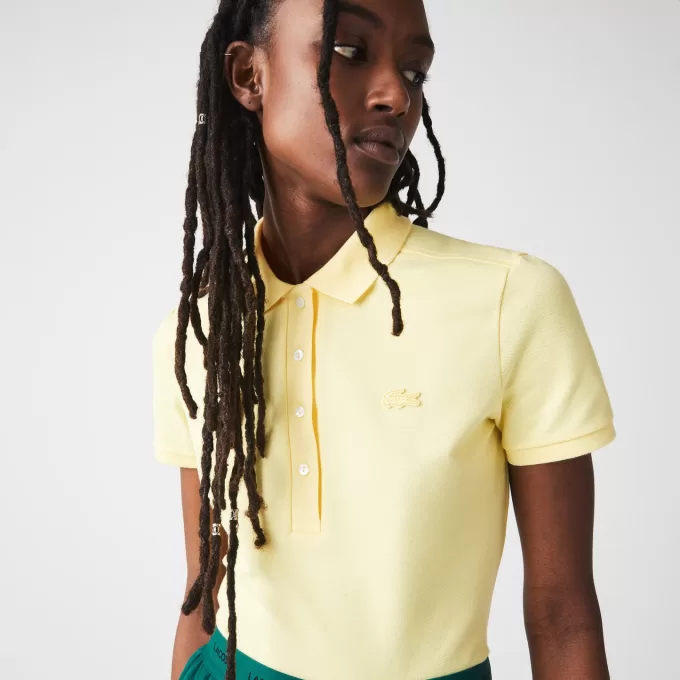 L.12.D Slim Fit Stretch Mini Piqué Polo Shirt