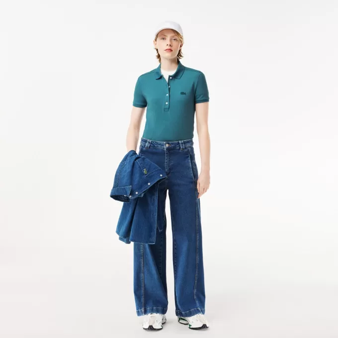 L.12.D Slim Fit Stretch Mini Pique Polo Shirt Pf5462
