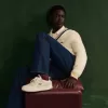 L001 mellem læder sneakers til mænd