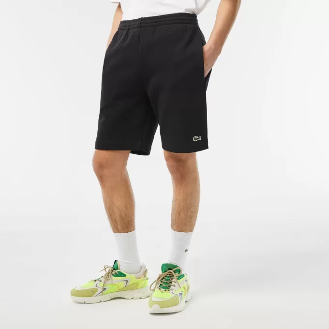 Lacoste Joggershorts i økologisk børstet bomuld til mænd
