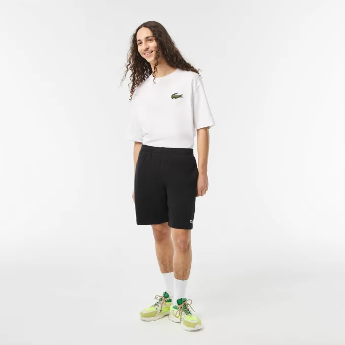 Lacoste Joggershorts i økologisk børstet bomuld til mænd