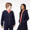Lacoste Kangaroo Pocket Sweatshirt med hætte og lynlås til børn