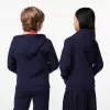 Lacoste Kangaroo Pocket Sweatshirt med hætte og lynlås til børn