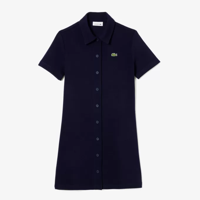 Lacoste Polo-kjole i økologisk bomuld til kvinder