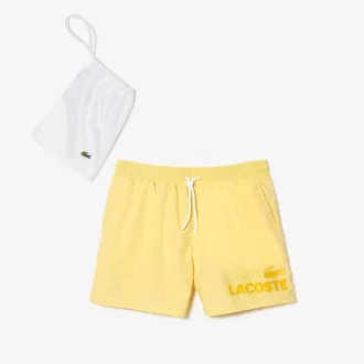 Lacoste Quick Dry badebukser til mænd med integreret for