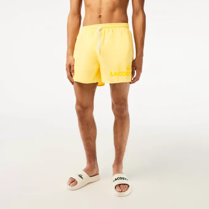 Lacoste Quick Dry badebukser til mænd med integreret for
