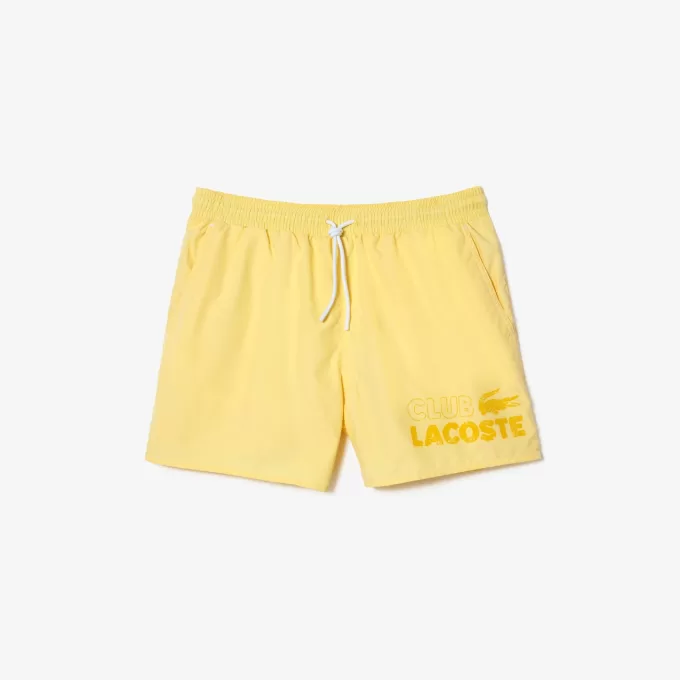 Lacoste Quick Dry badebukser til mænd med integreret for
