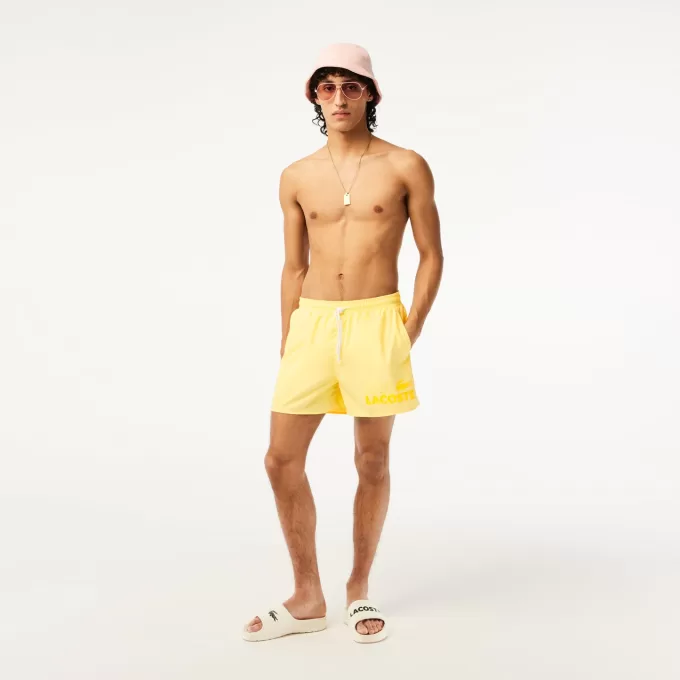 Lacoste Quick Dry badebukser til mænd med integreret for