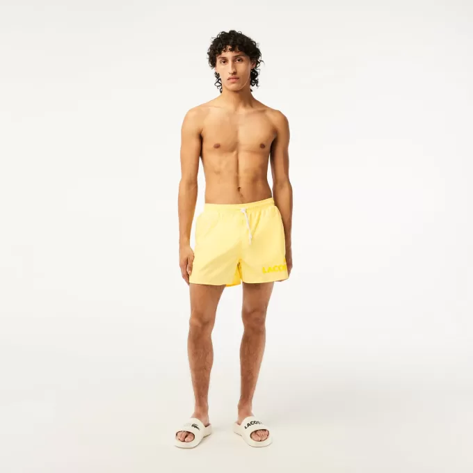 Lacoste Quick Dry badebukser til mænd med integreret for
