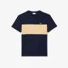 Lacoste Regular Fit Printet Colourblock T-shirt