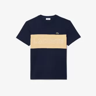 Lacoste Regular Fit Printet Colourblock T-shirt
