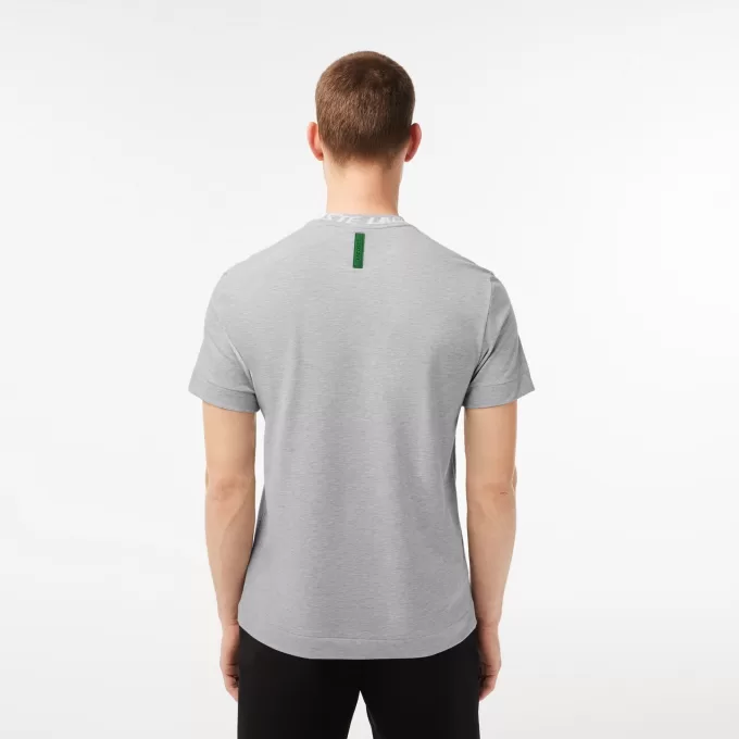 Lacoste Regular Fit T-shirt med mærkekrave til mænd Lacoste Regular Fit T-shirt med mærkekrave til mænd