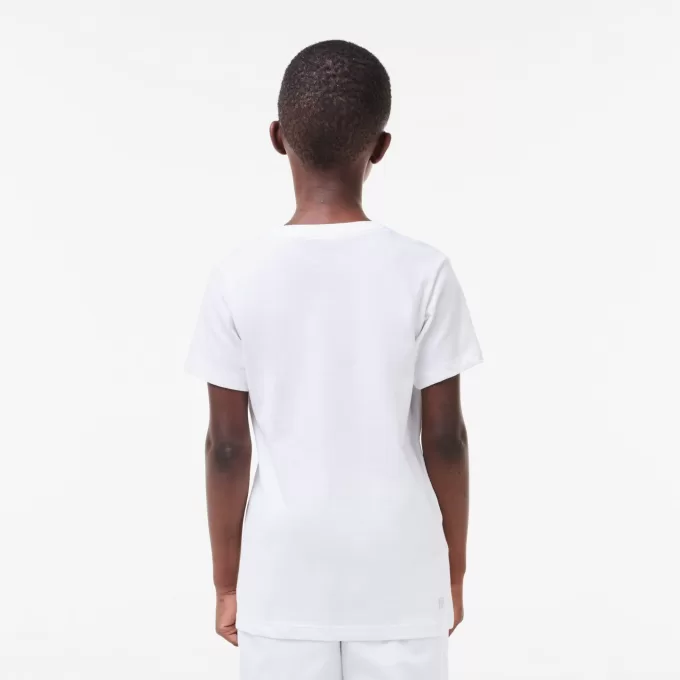 Lacoste SPORT teknisk tennistrøje til børn Oversized Croc T-shirt