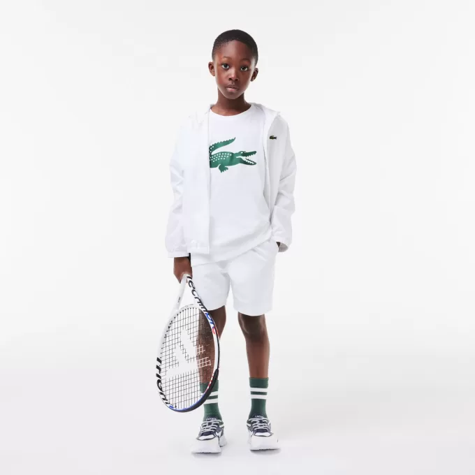 Lacoste SPORT teknisk tennistrøje til børn Oversized Croc T-shirt