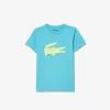 Lacoste SPORT teknisk tennistrøje til børn Oversized Croc T-shirt