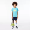 Lacoste SPORT teknisk tennistrøje til børn Oversized Croc T-shirt