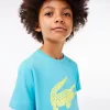 Lacoste SPORT teknisk tennistrøje til børn Oversized Croc T-shirt