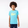 Lacoste SPORT teknisk tennistrøje til børn Oversized Croc T-shirt