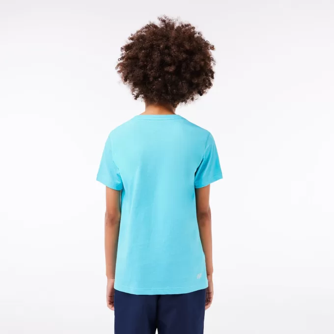 Lacoste SPORT teknisk tennistrøje til børn Oversized Croc T-shirt