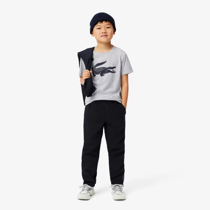 Lacoste SPORT teknisk tennistrøje til børn Oversized Croc T-shirt