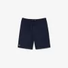 Lacoste SPORT tennisshorts til mænd i massiv diamantvævet taft