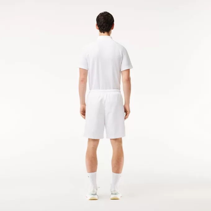 Lacoste SPORT tennisshorts til mænd i massiv diamantvævet taft