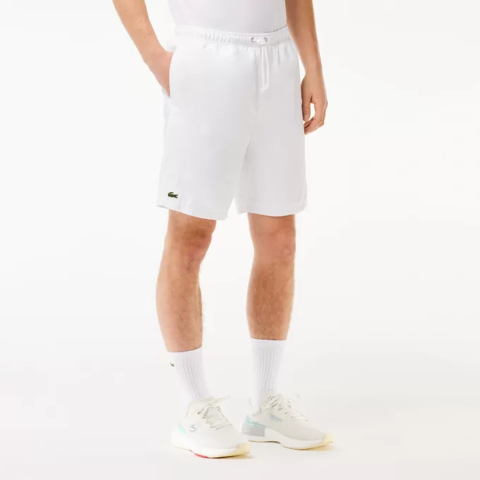 Lacoste SPORT tennisshorts til mænd i massiv diamantvævet taft