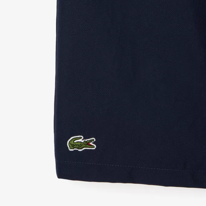 Lacoste SPORT tennisshorts til mænd i massiv diamantvævet taft
